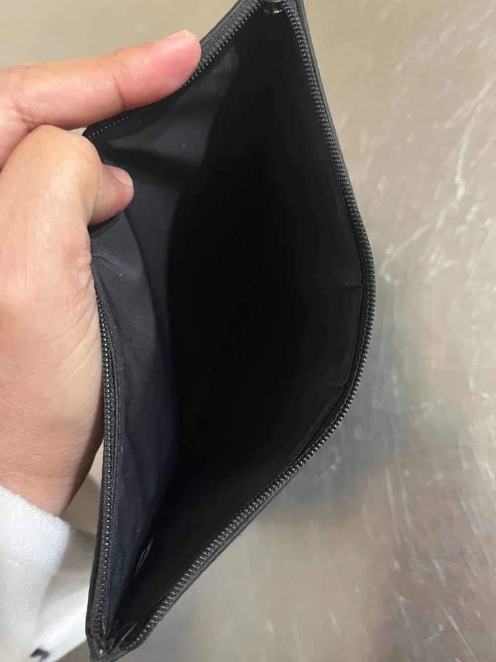 KATE SPADE Black Nylon Cosmetic Pouch Clutch